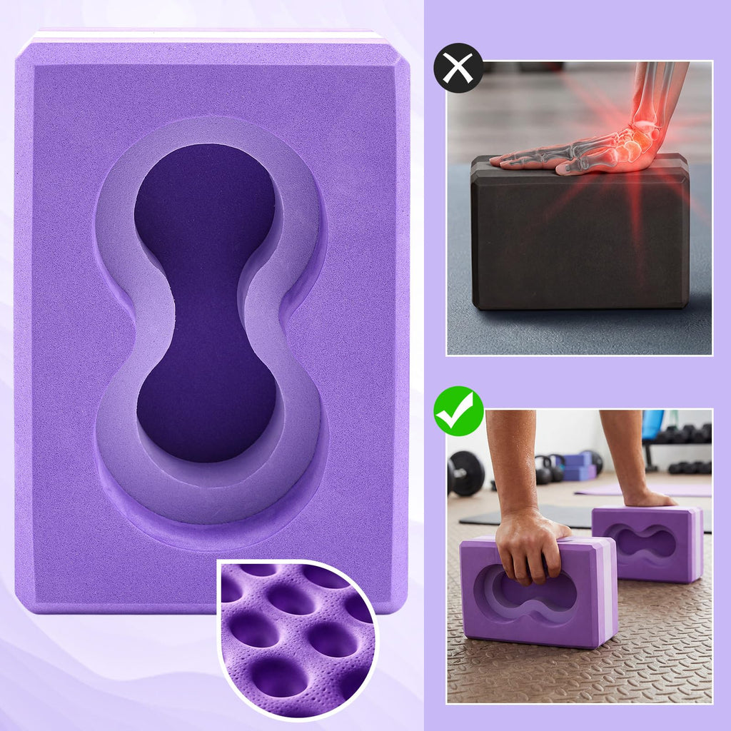 2 Pack Yoga Blocks with Strap W5008