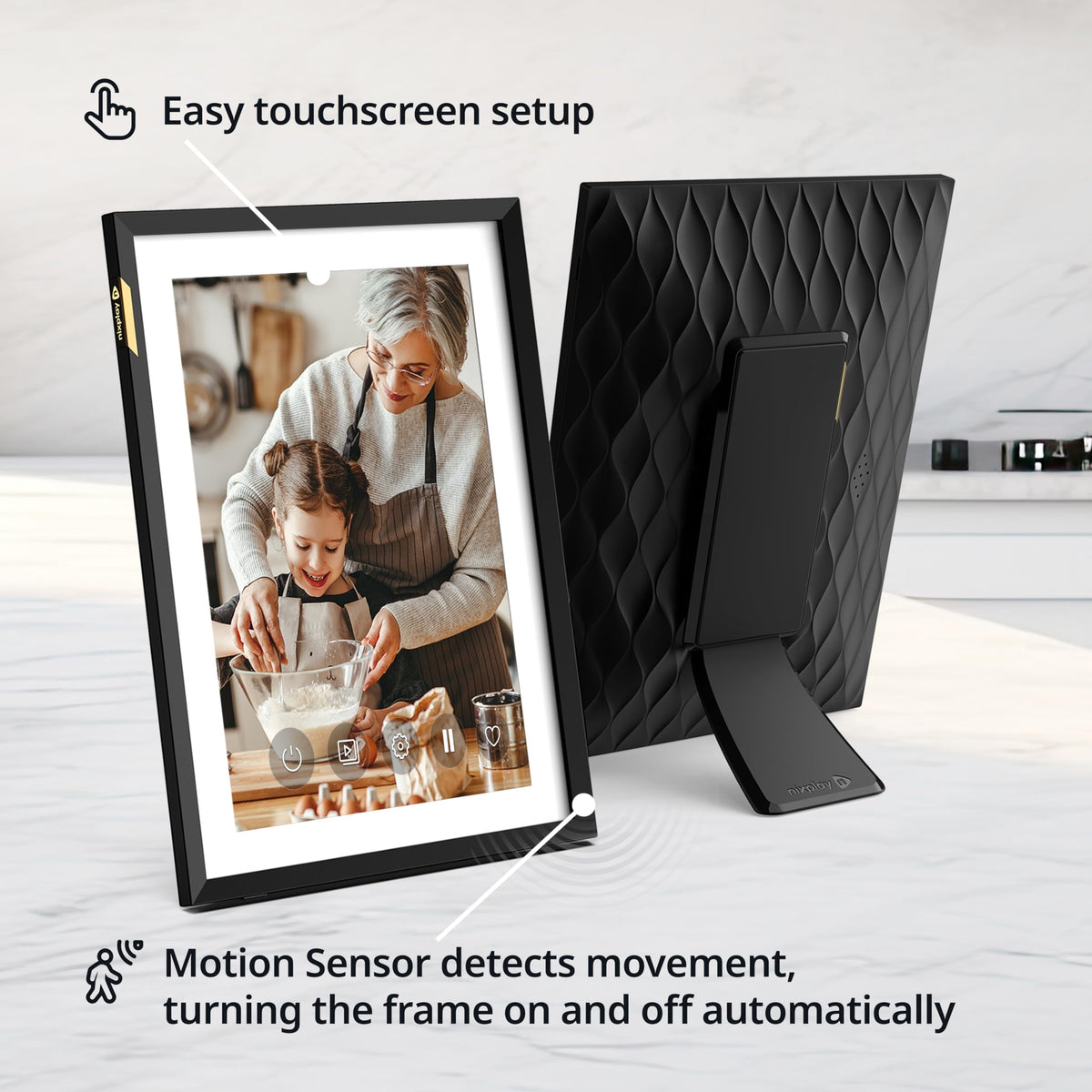10.1" HD Touch Screen Digital Picture Frame T833794
