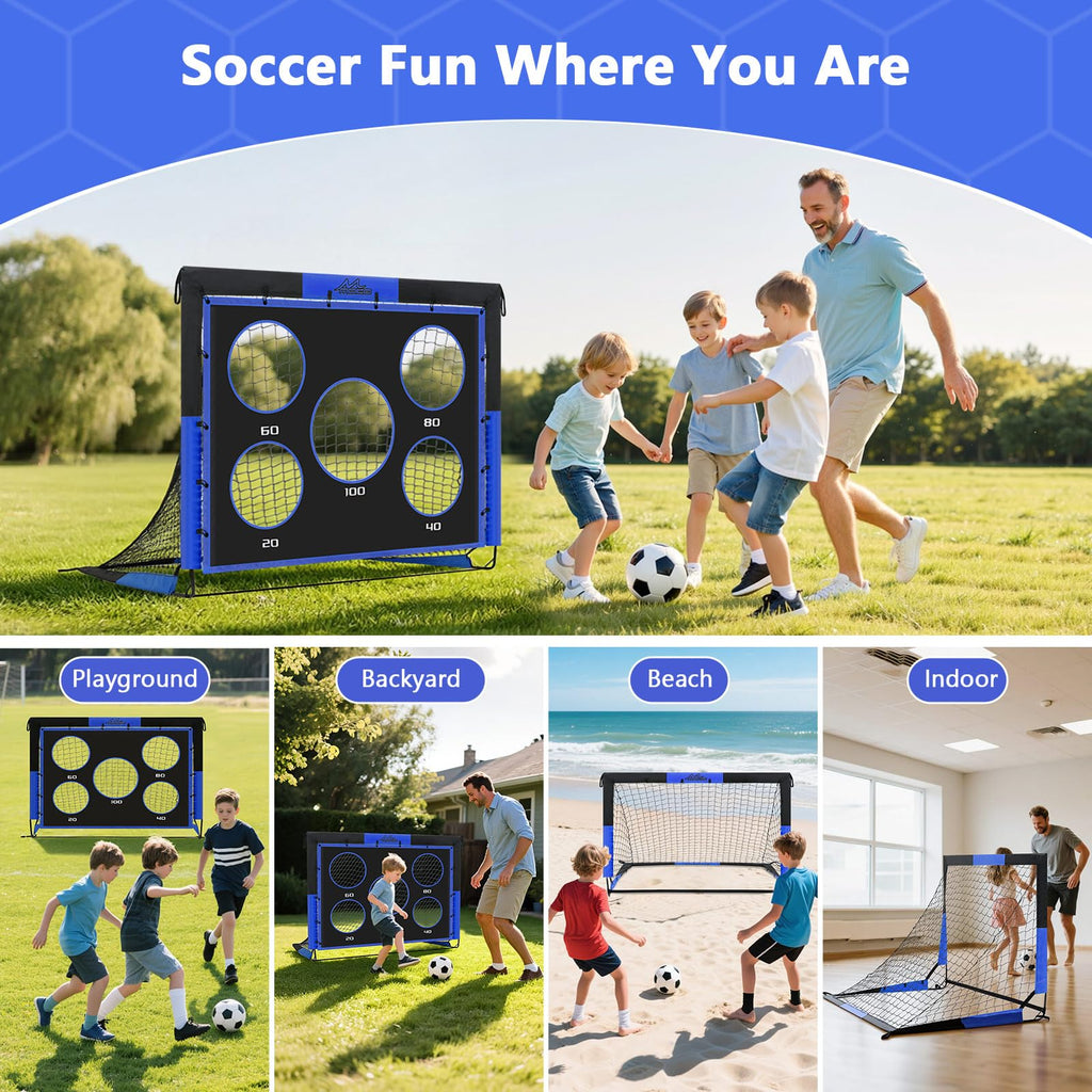 Large Pop Up Soccer Goal with Target Panel I256