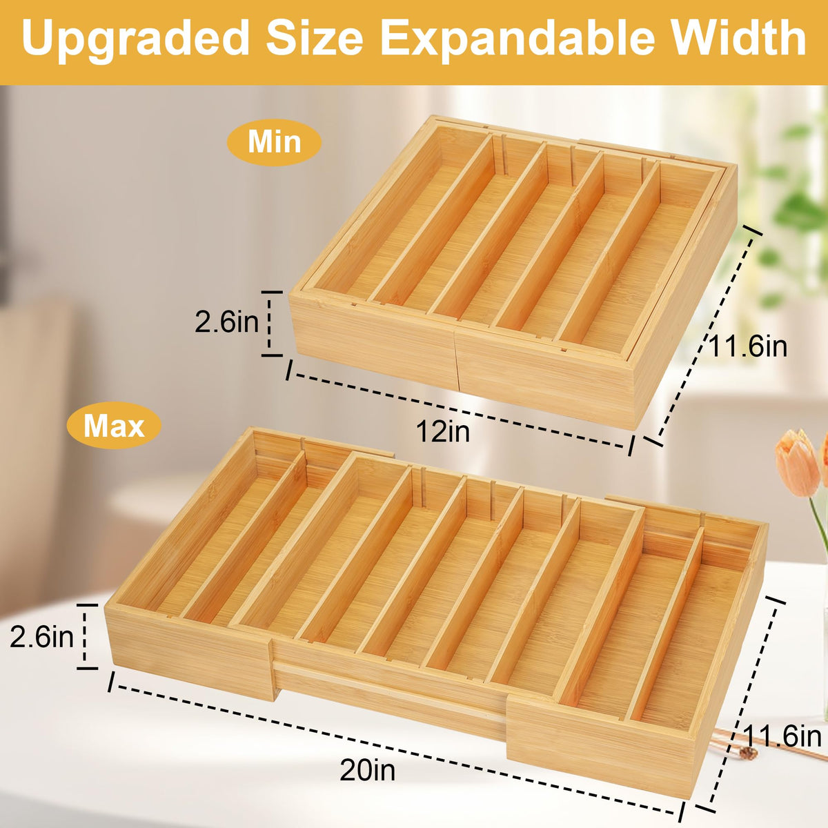 Bamboo Expandable K Cup Holder Y577