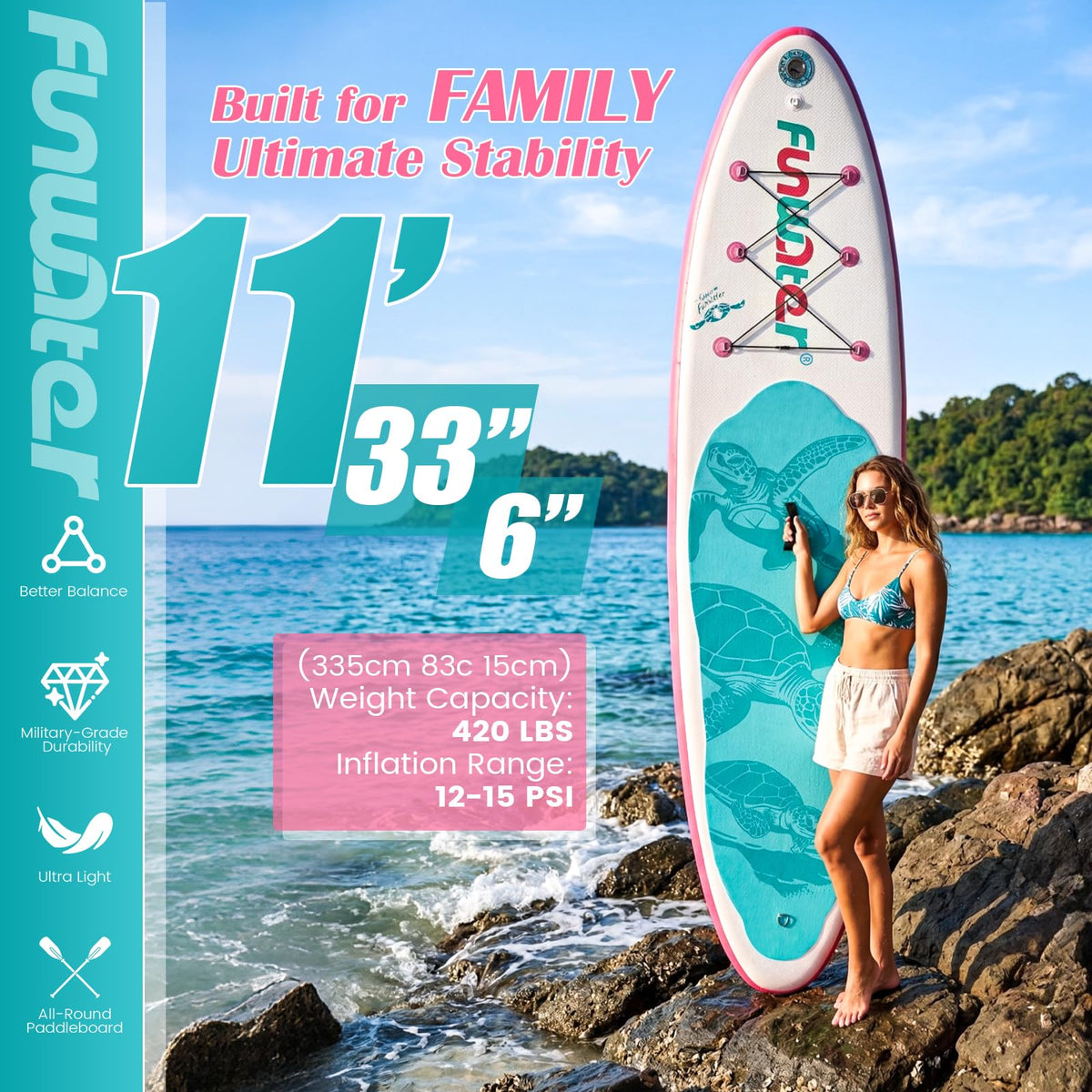Inflatable Stand Up Paddle Board M9489