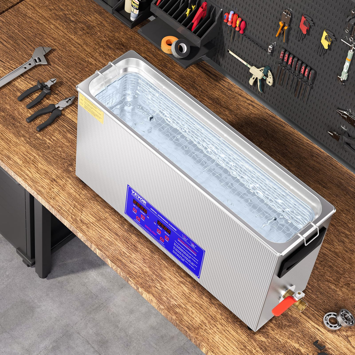 10L 300W 40kHz Sonic Cleaner with Timer & Heater J46007