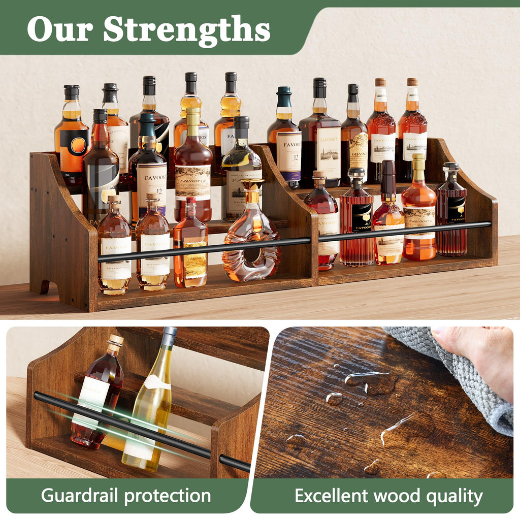 5 Tier Countertop Liquor Bottle Display Shelf P9177
