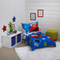 Blue/Red/Green 4 Piece Toddler Bed Set H469539