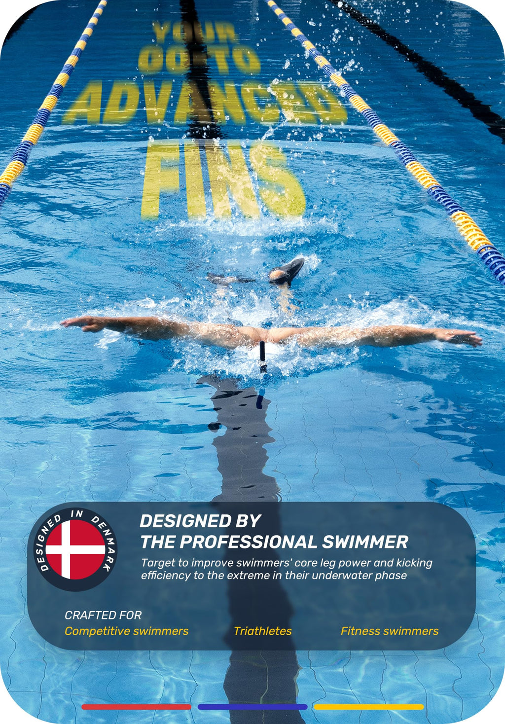 Swim Training Fins with Mesh Bag Q56331